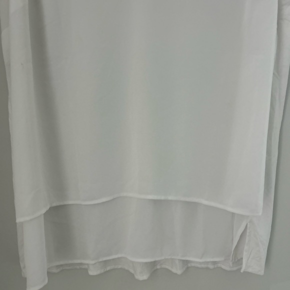 Michael Kors White Asymmetrical Sleeveless Tank Top - Picture 3 of 9